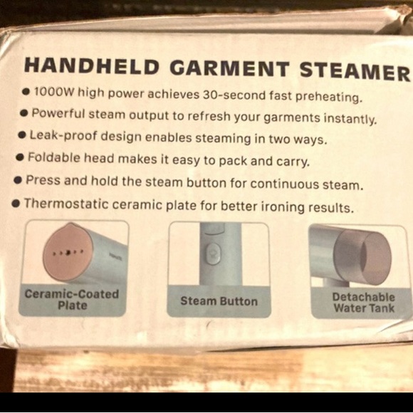 GIFTED. Hand Held Garment Steamer - Picture 6 of 6